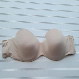 MAIDENFORM Nude Beige SMOOTH LOOK STRAPLESS PADDED UNDERWIRE BRA 40DD
